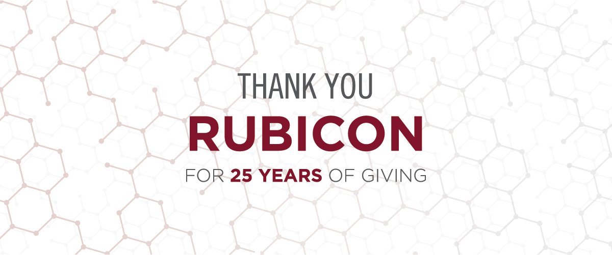 Thank You Rubicon for 25 Years of Giving