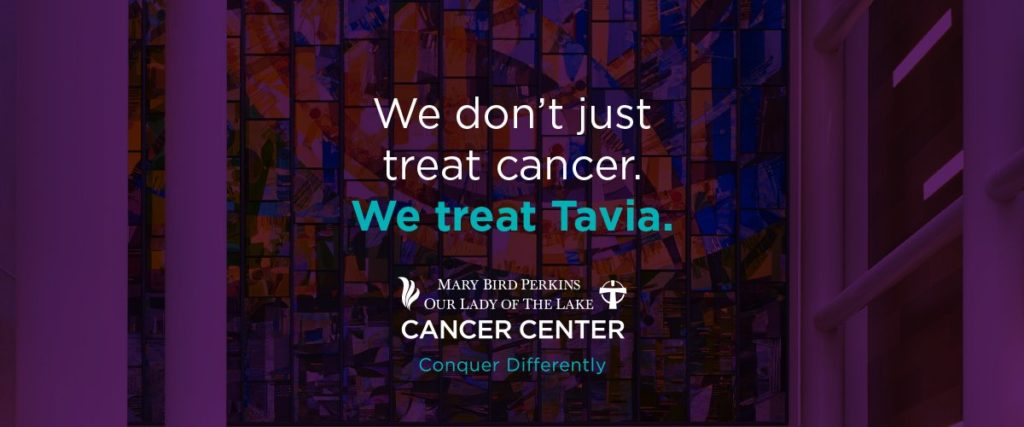 We don't just treat cancer. We treat Tavia blog