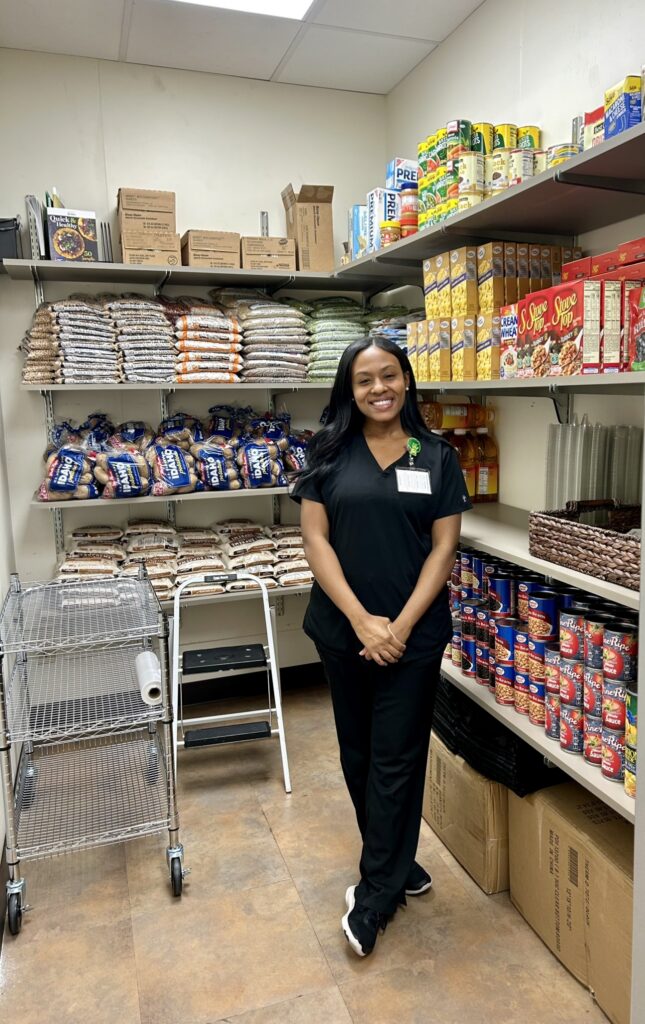 Jordan Davis in Food Pantry 