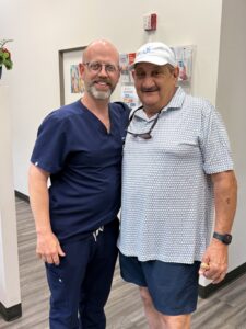 Dr. Delcroix and Bob Naman